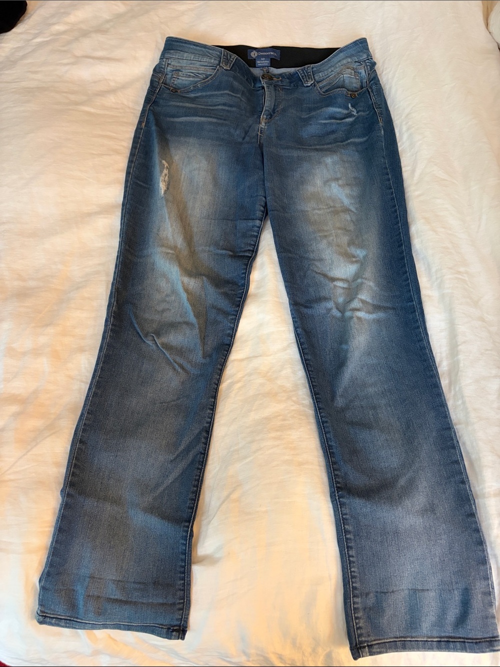 Democracy Women's Blue Wide Leg Jeans